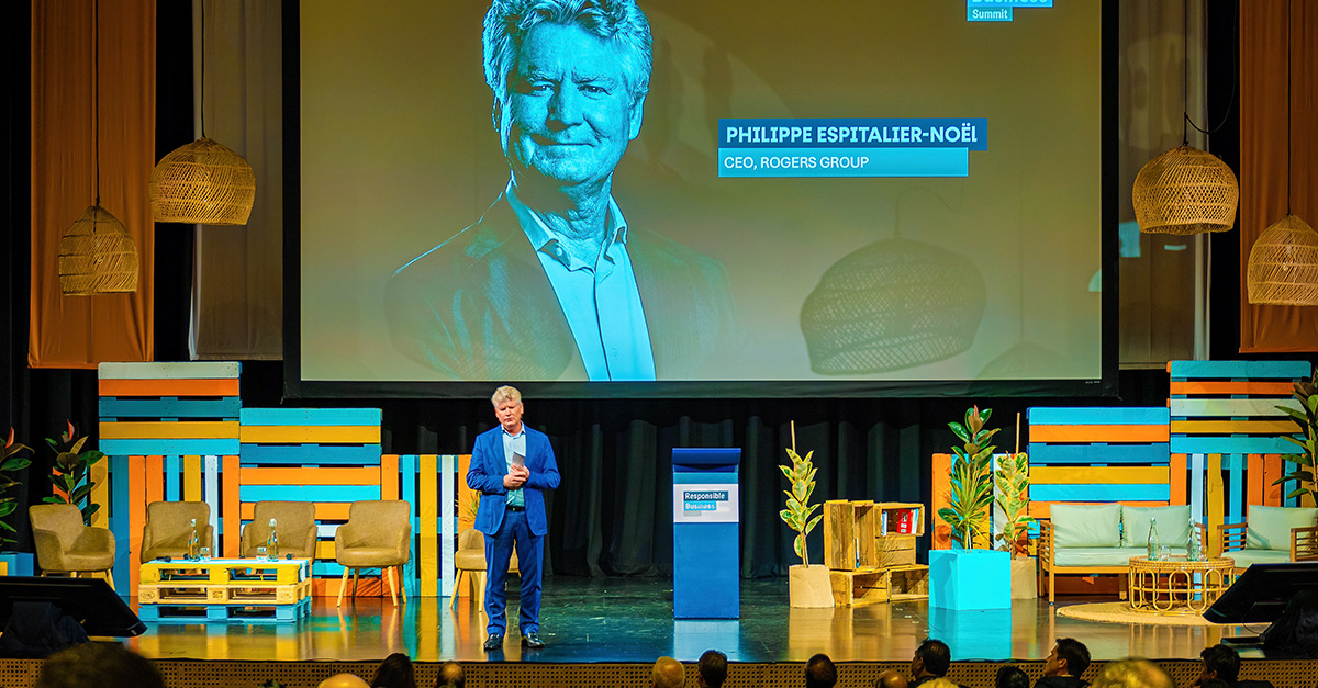 Philippe Espitalier-Noël, CEO of Rogers, closed the summit with a call for collective leadership, long-term thinking, and purposeful action.
